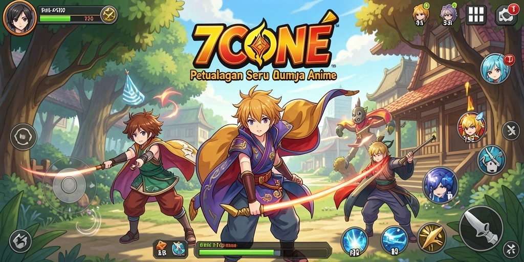 Gameplay seru dan karakter anime yang menarik di 7CONE.