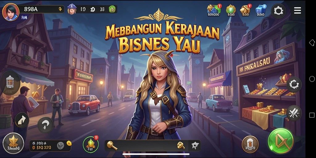 Screenshot gameplay 898A menunjukkan pengalaman seru membangun bisnis.