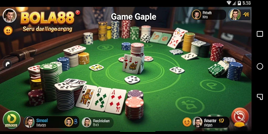 Tampilan gameplay seru BOLA88 dengan grafis menarik.