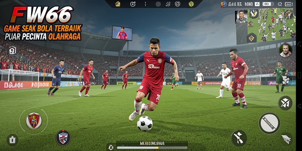 Tampilan mendebarkan dari pertandingan sepak bola di FW66.