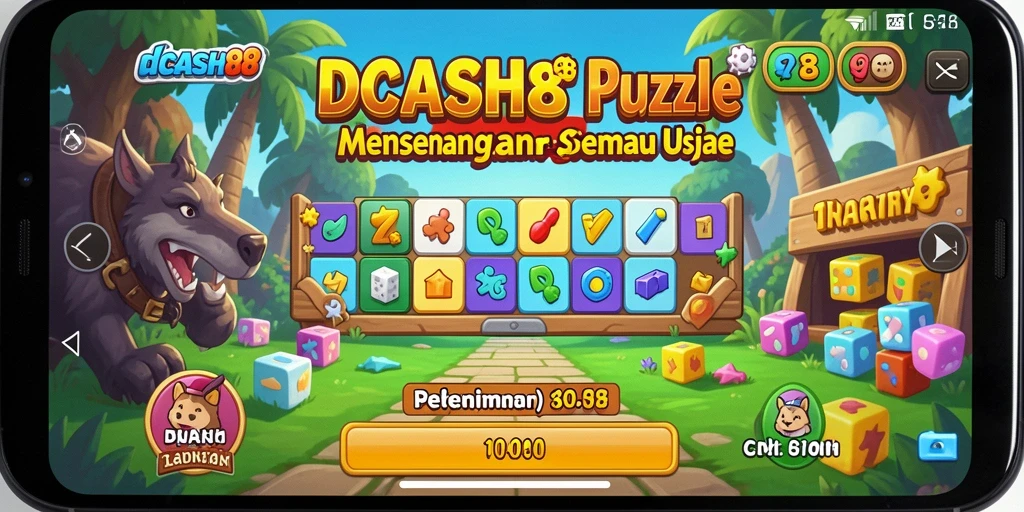 Screenshot gameplay IDCASH88 menampilkan tantangan puzzle yang menarik dan berwarna.