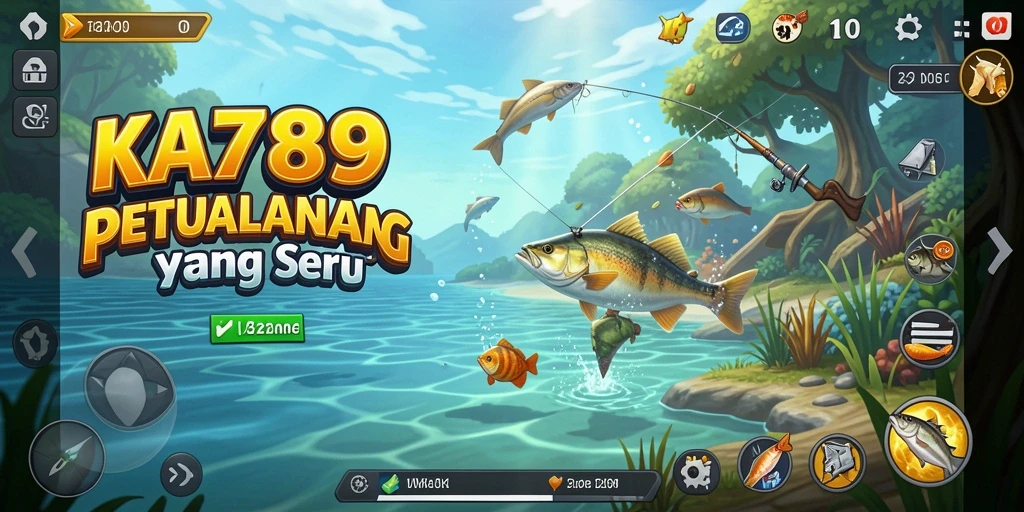 Screenshot gameplay KA789 menampilkan pengalaman memancing yang mendebarkan.