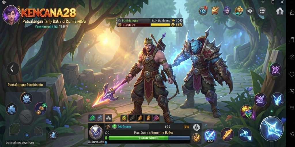Tampilan gameplay menegangkan di KENCANA28 dengan aksi ARPG yang mendebarkan.