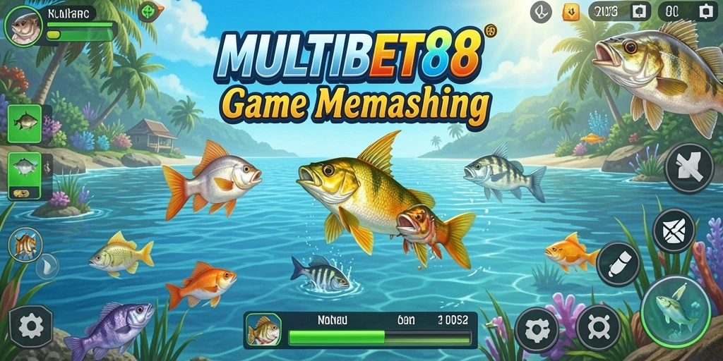 Screenshot gameplay MULTIBET88 yang menunjukkan aksi memancing yang mendebarkan.