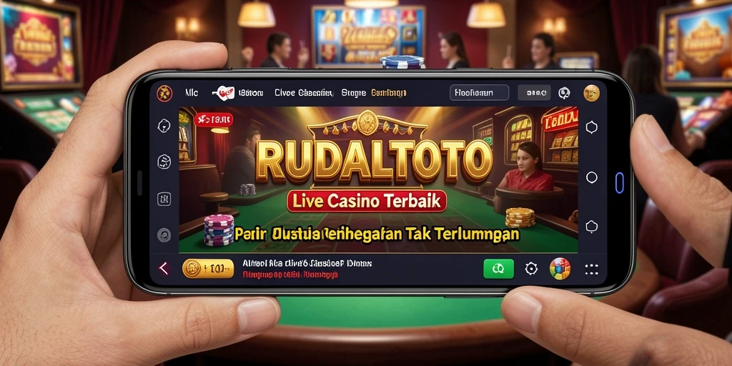 Tampilan gameplay RUDALTOTO dengan dealer langsung yang menarik.