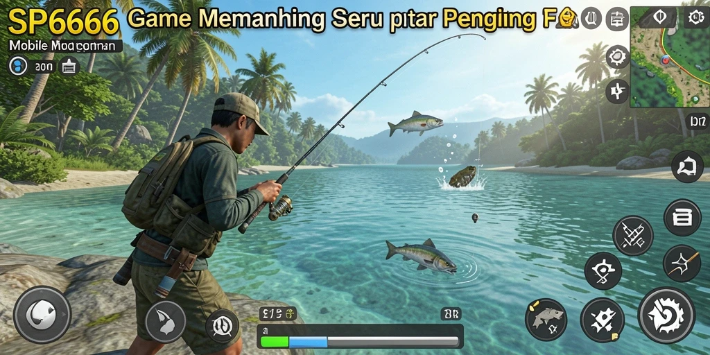 Tangkapan ikan yang mengesankan dalam gameplay SP666.